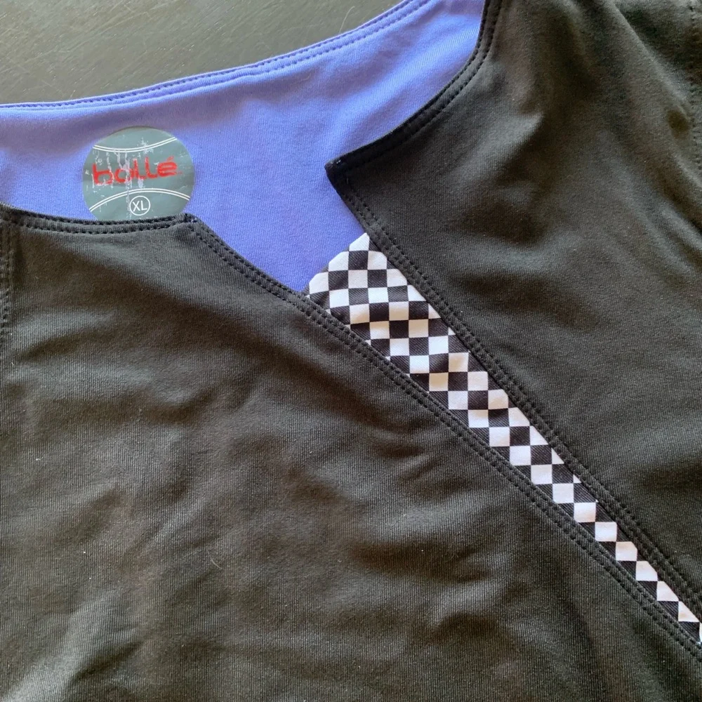 Bollé Black And Purple Polyester Athletic Short Sleeve T-shirt Women’s XL - Picture 3 of 7